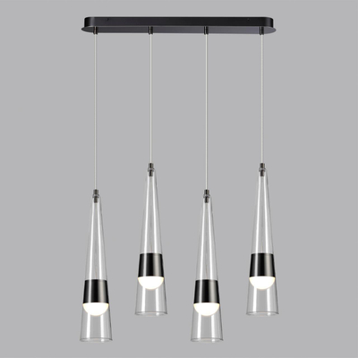 5044/42L L-VISION ODL24 435 глянц.темн.хром/прозрачный/металл/стекло Люстра LED 42W 3000K 4167Лм LUMP