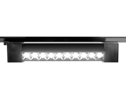 Трековый однофазный светодиодный светильник GL6689 BK черный LED 12W 4200K 24°
