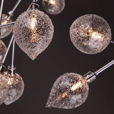 Умная потолочная люстра серебряного цвета 548 Smart