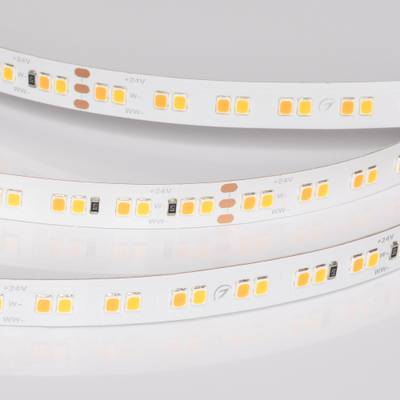 Лента UL-A160-10mm 24V Warm-MIX (15 W/m, IP20, 5m) (Arlight, Изменяемая ЦТ)