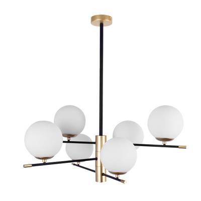 Люстра на штанге Arte Lamp ARKAB A2225LM-6BK, 6хE14