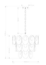 Подвесная люстра Arte Lamp ROSABELLA A4067LM-7CC, 7хE14
