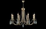 Люстра Crystal Lux VICTORIA SP8 GOLD/AMBER 3340/308