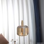 Светильник подвесной Crystal Lux BOX SP1 GOLD/AMBER 1272/201