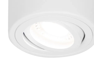 Накладной поворотный точечный светильник TN225 WH белый GU5.3 D80*100