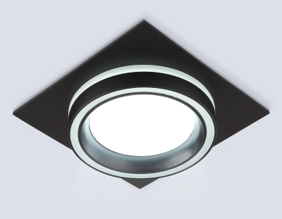 Светильник встраиваемый TU5230 BK черный IP20 GX70 D150*150*52