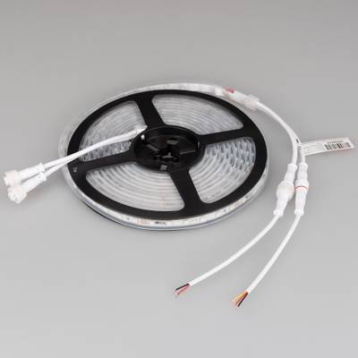 Лента герметичная SPI-P-F72-11mm 24V RGB-PX6 (14.4 W/m, IP66, 3535, 5m) (Arlight, бегущий огонь)