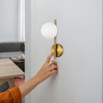 SLE1193-301-01 Светильник настенный Латунь/Белый G9 1*5W 4000K