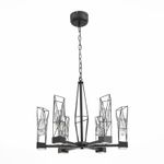 SL815.303.06 Люстра подвесная ST-Luce Серый графит/Серый графит, Прозрачный LED 6*8W 4000K