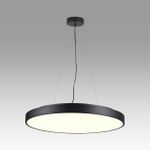 7758/92L MITRA LED SN Светильник металл/акрил/черный LED 80Вт+12Вт(подсветка) 4000K D800 IP20 QUASAR