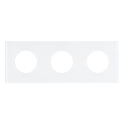 Рамка стеклянная FRM-GLARE-GC-3-WH (Arlight, -)