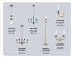 Светильник светодиодный напольный LH53132 GD/WH/GB золото/белый/серо-синий 8W 3000K D250*1635