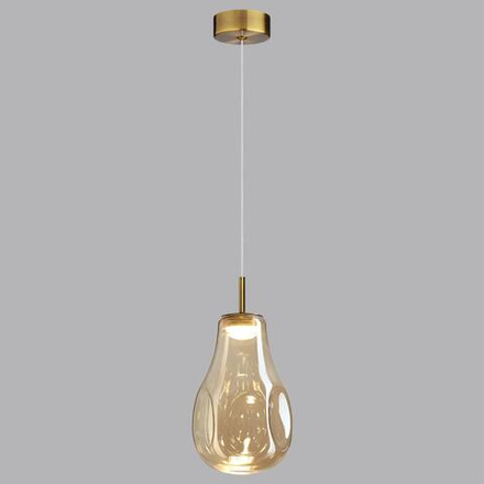 5098/4L PENDANT ODL25 365 античн.бронза/янтарный/металл/стекло Подвес LED 4W 4000K 388Лм NAVE