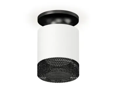 Комплект накладного светильника XS7401084 SWH/PBK/BK белый песок/черный полированный/тонированный MR16 GU5.3 (N7926, C7401, N7192)