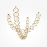 Подвесной светильник Золотая клетка / Golden Cage 3000К 117Вт, MOD216PL-L42G3K. TM Maytoni
