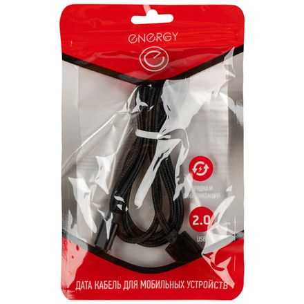 Кабель Energy ET-25 USB/MicroUSB, цвет - черный