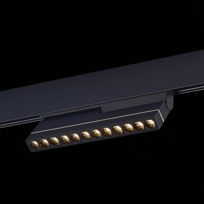 ST805.436.12 Магнитный трековый светильник Черный LED 1*12W 3000K 450Lm Ra>90 36° IP20 L220xW22xH117 48VV