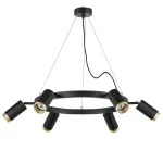 LR01637640 Люстра RULLO 6х50W GU10 ЧЕРНЫЙ (571016+214437-6+203440-6)