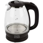 Чайник Homestar HS-1012 (1,7 л) стекло, пластик черный
