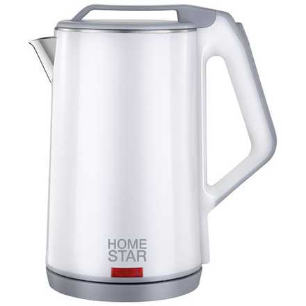 Чайник Homestar HS-1036 (1,8 л) белый, двойной корпус
