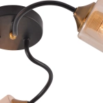 01608-0.3-03 BK+BRASS светильник потолочный Reluce, E27х3