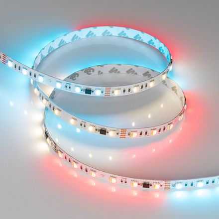 Светодиодная лента DMX-B60-10mm 24V RGBW-PX6 (18 W/m, IP20, 5060, 5m) (Arlight, бегущий огонь)