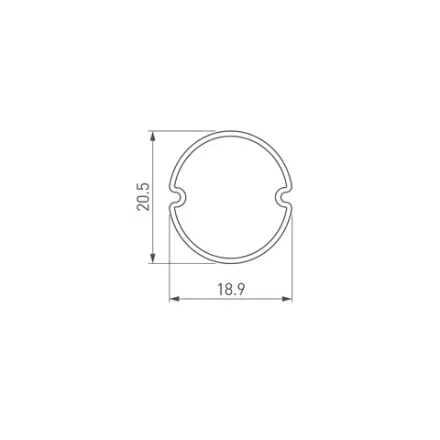 Экран ARH-ROUND-D20-DUAL-2000 OPAL (Arlight, Пластик)