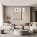 Умная подвесная люстра с плафонами 30182/8 белый