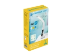 Светодиодная настольная лампа с дисплеем DE508 WH белый LED 3000-6400K 6W+LCD 2W