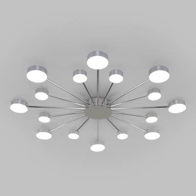 Потолочный светодиодный светильник с пультом управления 90242/16 хром