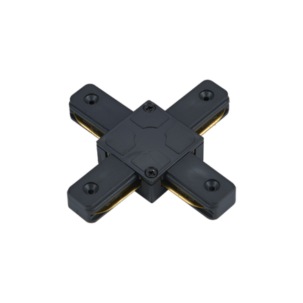 Коннектор X-образный XSB-BL для шинопровода SB черн. IN HOME 4690612060507