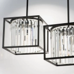 713037 Люстра REGOLO 3х40W G9 ЧЕРНЫЙ МАТОВЫЙ/ПРОЗРАЧНЫЙ Lightstar