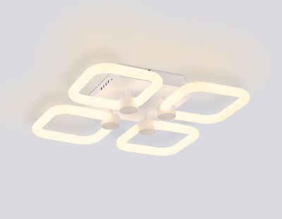 Потолочный светодиодный светильник с пультом FA3819/4 WH белый 3000K-6400K 67W 380*380*90 (ПДУ ИК)