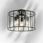 798257 Люстра GENNI 5х40W E27 ЧЕРНЫЙ МАТОВЫЙ/ПРОЗРАЧНЫЙ Lightstar
