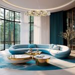 SL6133.303.16 Светильник подвесной ST-Luce Латунь/Прозрачный G9 16*5W 4000K