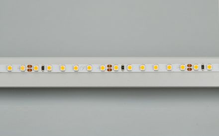 Светодиодная лента RT-A120-5mm 24V Warm3000 (9.6 W/m, IP20, 2835, 5m) (Arlight, узкая)