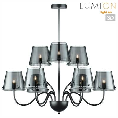 6570/9C MODERNI LN25 черный/дымчатый/металл/стекло Люстра потолочная G9 9*20W 220V SMOKY