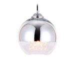 Подвесной светильник со сменной лампой TR3601 CH/CL хром/прозрачный E27 max 40W D200*1000