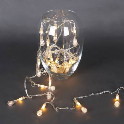 A-503 гирлянда светодиодная, прозрачный провод длиной 3,2м, 20 насадок капля