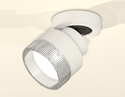Комплект накладного поворотного светильника с композитным хрусталем XM8101040 SWH/CL белый песок/прозрачный GX53 (A2228, A2105, C8101, N8480)
