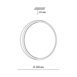 7628/AL PALE SN 170 Светильник пластик/белый/беленый под дерево LED 18Вт 4000К D280 IP43 LOSTA