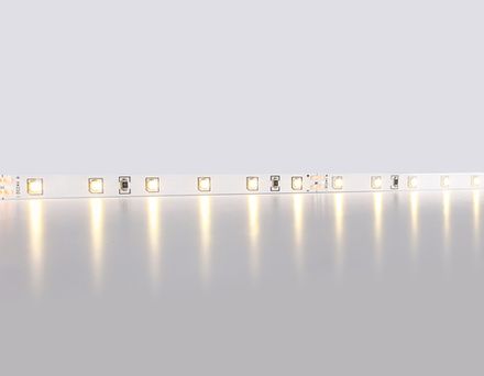 Светодиодная лента GS3001 2835 60Led/ 6W m/ 24V IP20 3000K/ 5000*8*1.2mm/ кратность резки 100mm (2 конт.)