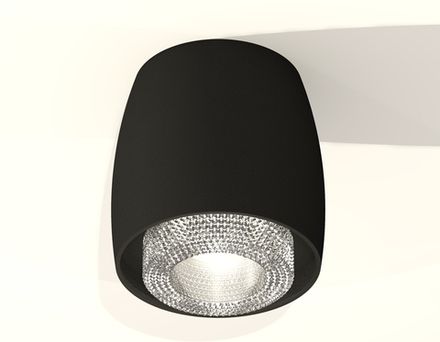 Комплект накладного светильника с композитным хрусталем XS1142020 SBK/CL черный песок/прозрачный MR16 GU5.3 (C1142, N7191)