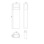 Ландшафтный светильник Arte Lamp LIVERPOOL A1328PA-1BK, 1хLED