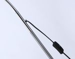 Светильник напольный с выключателем на проводе TR97685 SL серебро E27 max 40W D150*1540