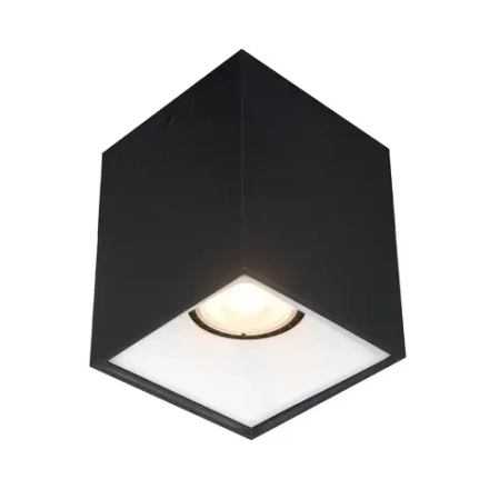 ST168.452.01 Светильник потолочный Черный GU10 1*50W IP20 L82,5xW82,5xH104 220V Без ламп