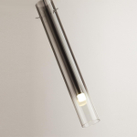 5061/5LA PENDANT ODL24 453 серебристый/дымчатый/металл/стекло Подвес LED 4W 3000K SHINY