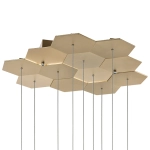 750223 Люстра подвесная FAVO LED-60W 2880LM Satin Gold 4000K Lightstar