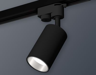 Комплект трекового светильника  XT6323022 SBK/PSL черный песок/серебро полированное MR16 GU5.3 (A2521, C6323, N6112)