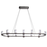 7143/65L HIGHTECH ODL26 513 светильник темный никель/акрилл/металл IP20 LED 69W 3830Лм 3000K 180° 220V DEFANCE